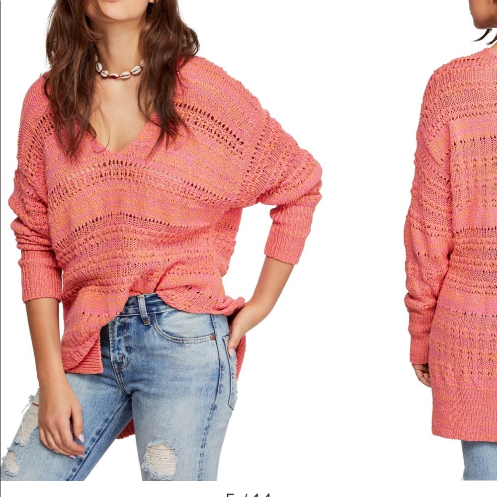 Free People Hot Tropics Sweater sz L